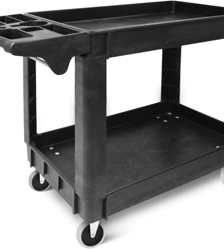 80855 500-Pound Service Cart with Two Trays (40" X 17" Overall Dimensions)