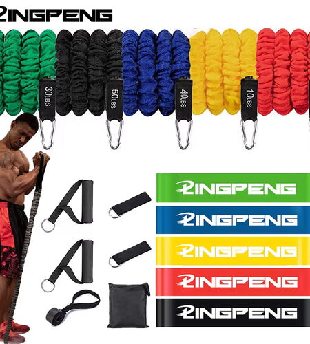 Resistance Band Elastic Band Strength Training Rod Set Resistance Fitness Equipment Exercise Band Gym Home Exercise Equipment