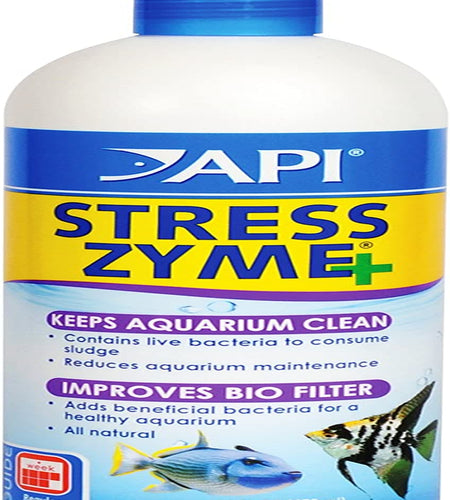 Stress Zyme Bacterial Cleaner, Freshwater and Saltwater Aquarium Water Cleaning Solution