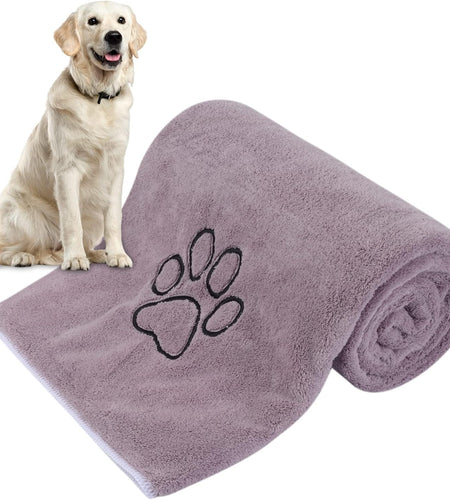 Dog Towel Super Absorbent Pet Bath Towel Microfiber Dog Drying Towel for Small, Medium, Large Dogs and Cats