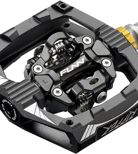 Ripper Mountain Bike Clipless Pedal Set, Rocker Clip Mechanism, SPD Compatible, 9/16-Inch Crmo Axle