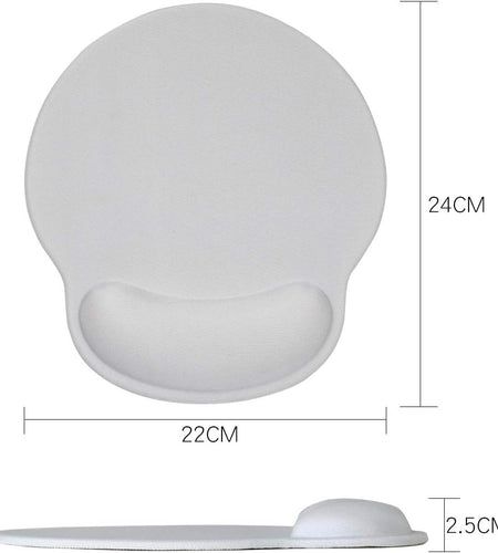 Ergonomic Keyboard Mouse Pad Wrist Support Set - Anti-Slip Keyboard Mice Mat Wrist Rest for Laptop/Computer Gaming/Office - Durable & Comfortable for Easy Typing & Pain Relief(Kwrp-Gray)