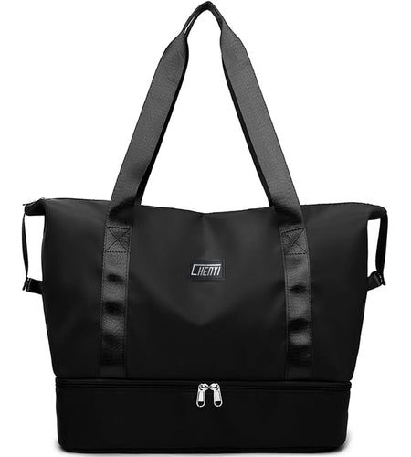 Travel Duffel Bag, Gym Tote Weekender Overnight Bag, Wet Dry Separation Shoulder Carry on Duffel Bags for Women