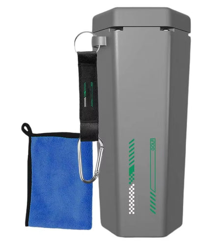 Golf Ball Washer with Golf Towel Portable Golf Ball Cleaner Golf Ball Washing Machine Multipurpose Golfs Club Cleaning Accesory