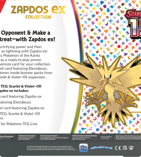 Trading Card Games Scarlet & Violet 3.5 151 Collection Zapdos Ex - 4  Tgc Scarlet & Violet—151 Booster Packs