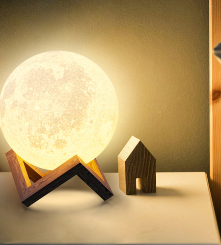 Moon Lamp for Adult Kids 4.8 Inch, 3D Moon Lights for Bedroom, Suitable as Kids Night Lights Bedroom Decorations