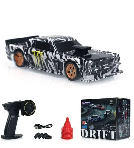2.4G RC Drift Car 1/43 4WD Remote Control Car High Speed Four Wheel Drive Radio Controlled Mini Racing Car Model Boy Toy Gift