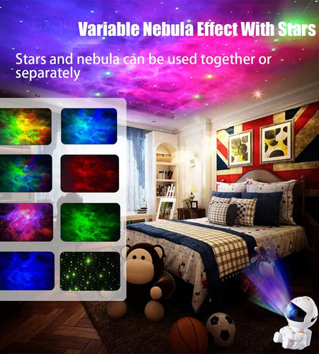 Star Projector Galaxy Night Light - Astronaut Nebula Ceiling Led Light Projector for Kids with Timer and Remote Starry Lamp for Bedroom Gaming Room Home Theater Decor Gift for Children Adults