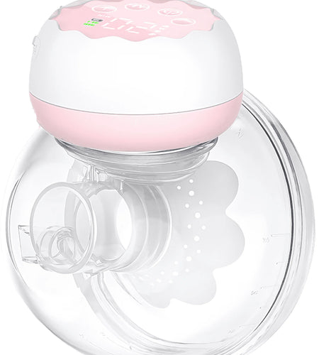 Electric Breast Pump,  Wearable Breast Pump, Hands-Free Breast Pumps with 3 Modes, 9 Levels, Pink