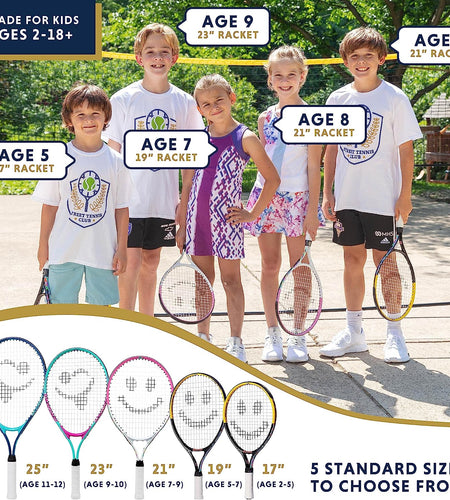 Tennis Racket for Kids by . Proper Equipment Helps You Learn Faster and Play Better!