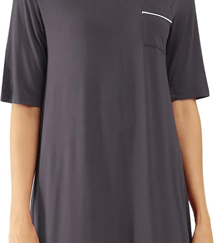 Women'S Nightgowns Soft Bamboo Pajamas 3/4 Sleeves Sleep Shirt Lightweight Nightshirts plus Size Sleepwear S-4X