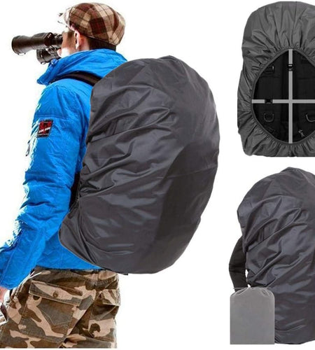 Waterproof Backpack Rain Cover for (15-90L), Upgraded Anti-Slip Cross Buckle Straps, Triple Strengthened Layers for Hiking Camping Traveling