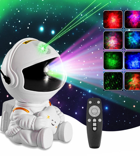 Star Projector Galaxy Night Light - Astronaut Nebula Ceiling Led Light Projector for Kids with Timer and Remote Starry Lamp for Bedroom Gaming Room Home Theater Decor Gift for Children Adults